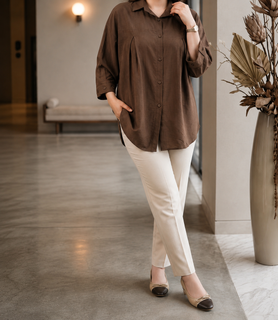 شومیز زنانه طرح ریزشی جنس مدال